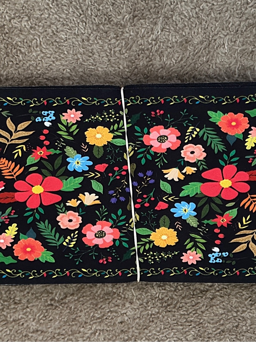 Stair runners vibrant floral